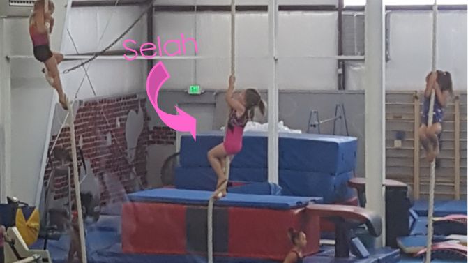 Our little gymnast